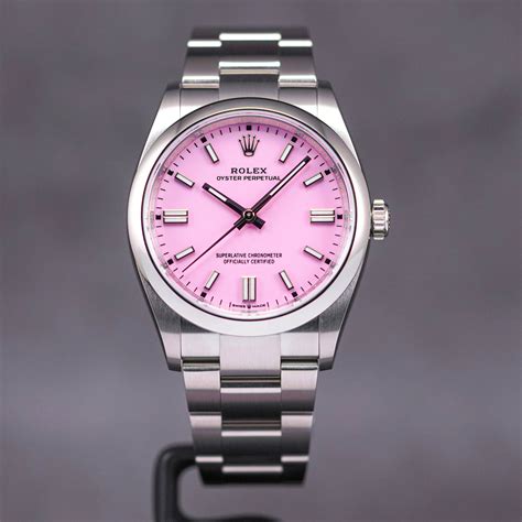 pink rolex op|rolex op pink dial.